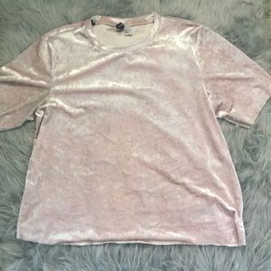 Pink suede shirt